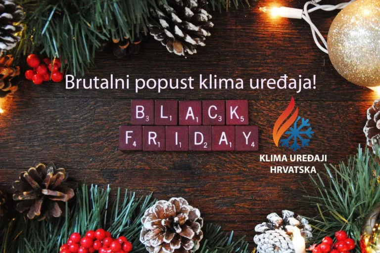 Black friday Crni petak klimatizacija akcija klima uredaji hrvatska