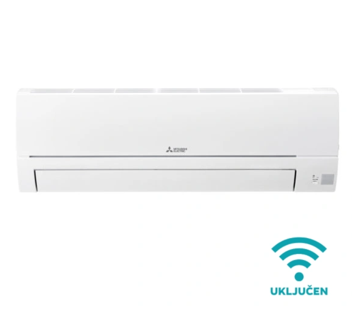 Klima za male stanove — Mitsubishi MSZ-HR25VFK-WIFI 2.5 kW, ravnomjerno grijanje, 21 dB, Wi-Fi